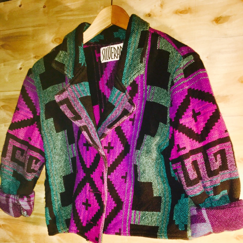 Vintage Printed Blazer
